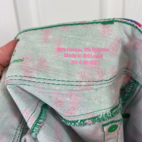 Lilly Pulitzer floral worth skinny mini jeans sz 2 - Picture 8 of 11